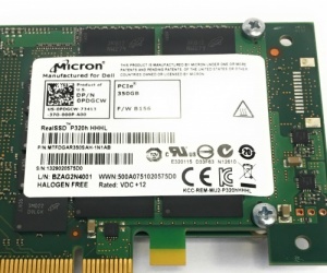 PDGCW New Dell 350GB SSDR REALSSD P320H HHHL PCIE 2.0 x8 CARD Micron MTFDGAR350